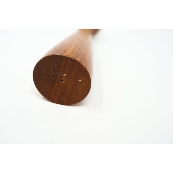 VTG MCM teak mid-century modern candlestick candle holder 9" - Picture 4 of 5